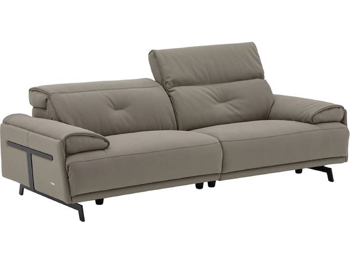 3er Sofa CAMPO DE FIORI SIENA Echtleder taupe