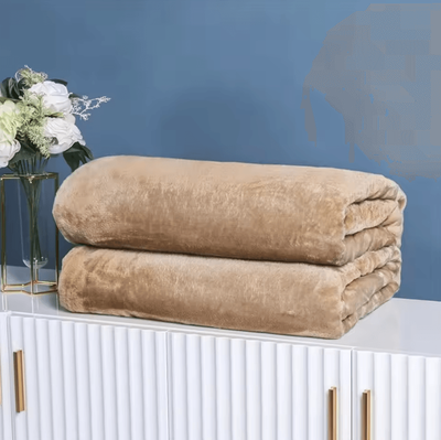 Inspire Curations Solid Color Coral Fleece Office Nap Blanket 17 150x200cm