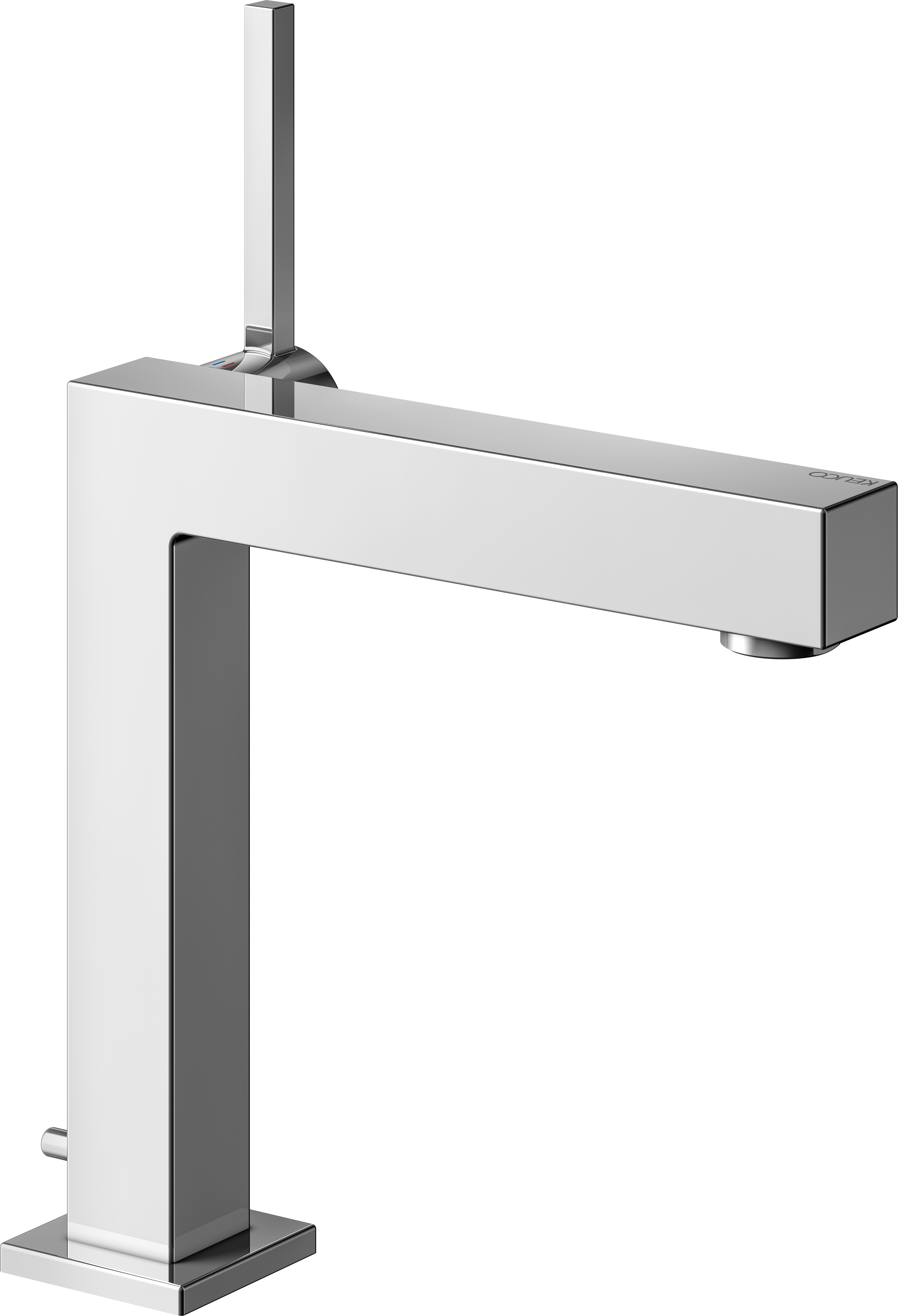 Keuco Edition 90 Square mitigeur lavabo 59102010000 projection 155mm, avec garniture de vidage , chromé