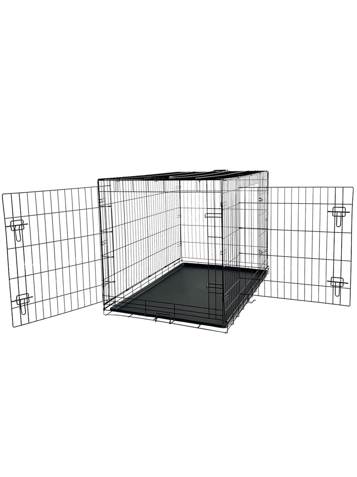 Nobby Faltbare Metall-Transportbox fürs Auto, M, Schwarz