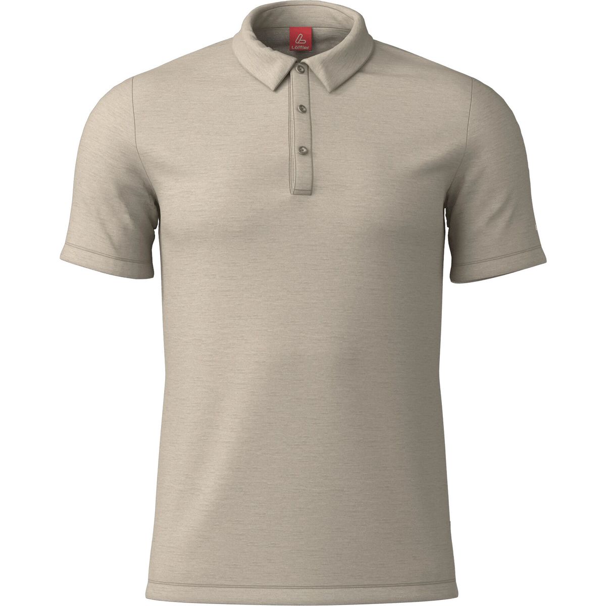 Löffler Men Poloshirt Merino-tencel(tm) sahara (657) 46 27749-657-46