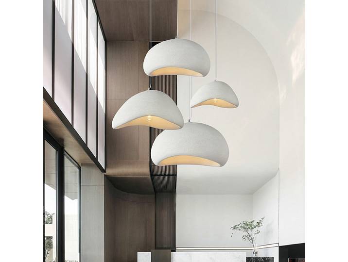 Lustre personnalisé minimaliste Wabi-Sabi de style nordique moderne, pour salon, restaurant, bar, hôtel, luminaire décoratif E27, éclairage LED