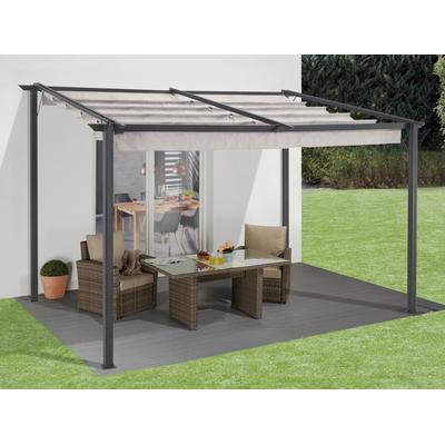 Pavillon-Ersatzdach KONIFERA "Pavillon »Vivara«", beige (sand), B:300cm T:400cm, Pavillondächer, BxT: 300x400 cm