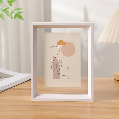 Doppelseitiger transparenter Acryl-Fotorahmen, 10-Zoll-Displayständer für Proben, Kalligraphie, A4-Fotos