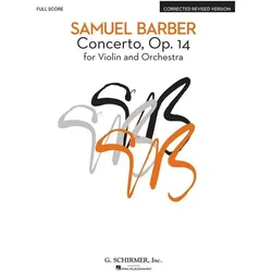 Concerto, Op. 14 - Corrected Revised Version: For Violin and Orchestra, Fachbücher von Samuel Barber