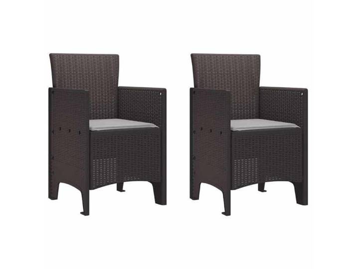 Chaises ergonomique - Magnifique Chaise moderne de jardin et terrasse 2 pcs Marron 53x49x85cm Polypropylène 53x49x85cm 9531