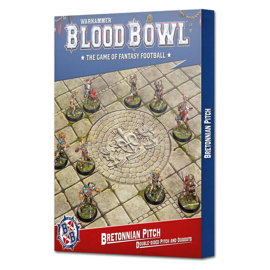 Games Workshop Blood Bowl - Seconde Saison : Bretonnien Pitch & Dugouts (Papier) (202-61)