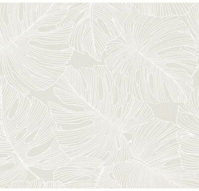 Seabrook Designs Tarra Monstera Leaf Unpasted Wallpaper