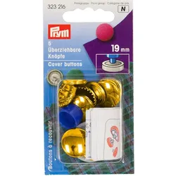Prym Überziehbare Knöpfe, Größe: 19 mm Ø, Inhalt: 5 Stück