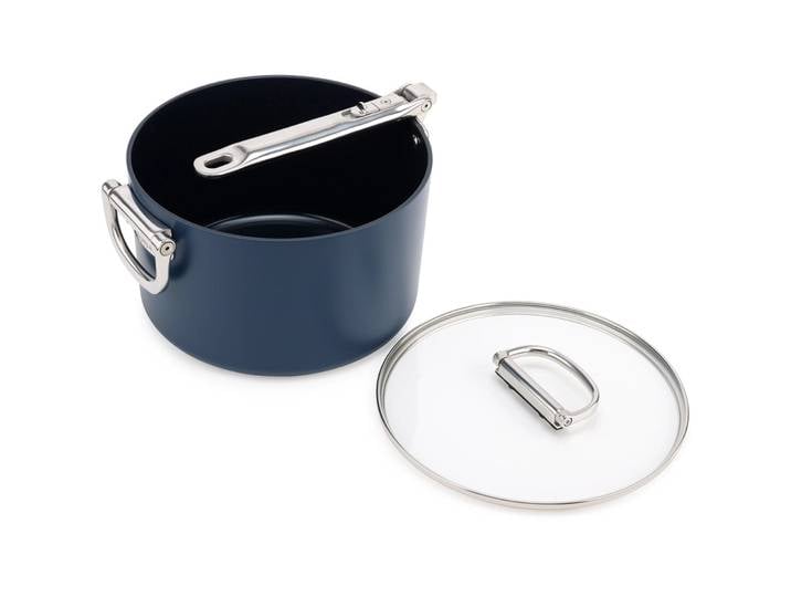 Stielkasserolle Joseph Joseph blau/silber Diverse Rund B 23.8 cm T 50.5 cm - Stielkasserolle