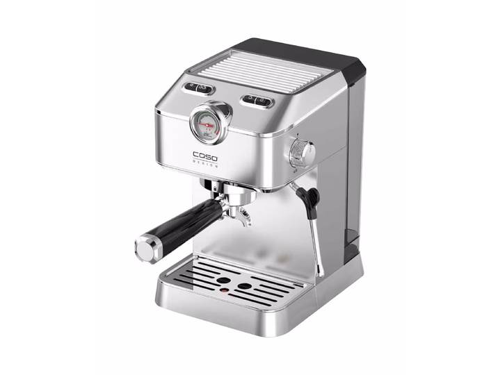 Caso Espresso Gourmet Espressomaschine – Siebträgermaschine/Espressomaschine – silber