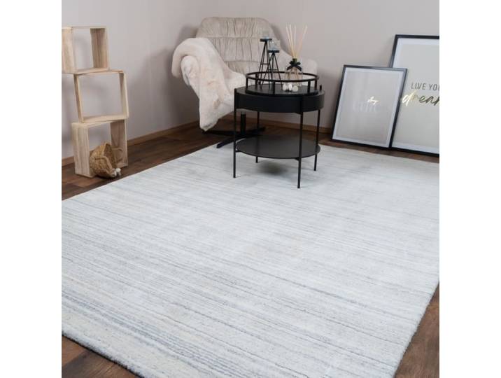 CONSILIO CONCEPT 120 x 170 Tapis Salon Ivoire Natura Natur Laine moderne Mélange discret Feng Shui luxe