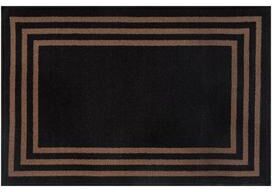 World Rug Gallery Classic Solid Border Power Loomed Indoor Area Rug