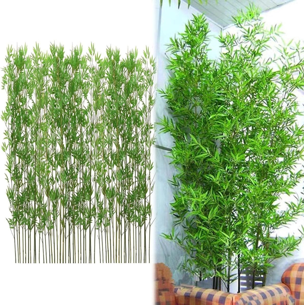 Groene kunstboom voor binnen decoratie, UV-bestendig, tot 2 meter hoog