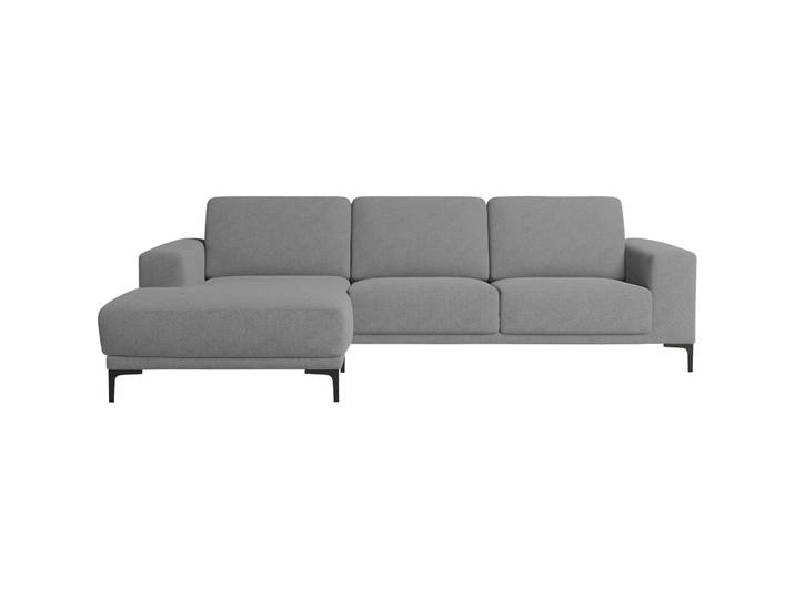 Modernes Ecksofa Bivio Stoff grau B 280 cm T 152 cm - Material: Polyester/Polypropylen - Ecksofa