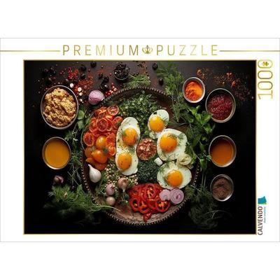 CALVENDO Puzzle Spiegelei und Dekoration | 1000 Teile Lege-Größe 64x48cm Foto-Puzzle für glückliche Stunden