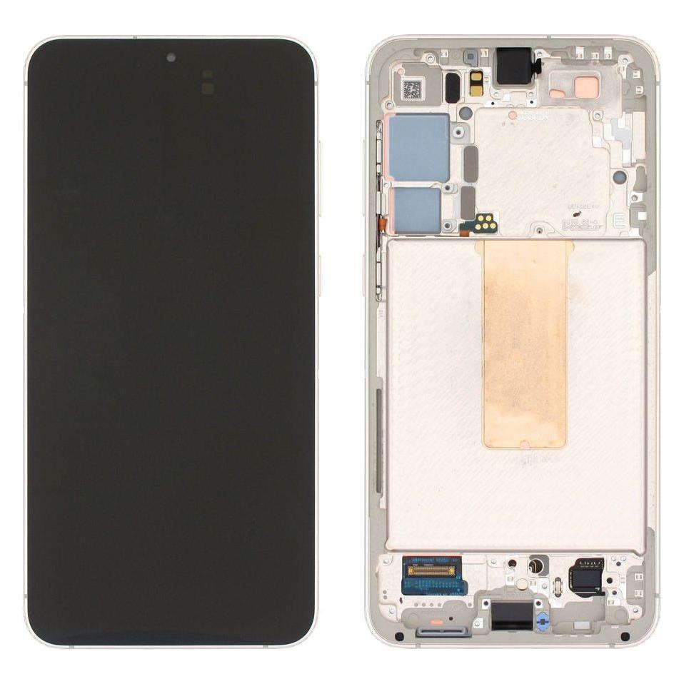 Samsung LCD + Touch + Frame für S916B Galaxy S23+ - beige (Display, Samsung Galaxy S23+) (GH82-30477B)