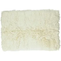 THEKO Flokati Wollteppich  Flokos , beige , Wolle , Maße (cm): B: 60 H: 10