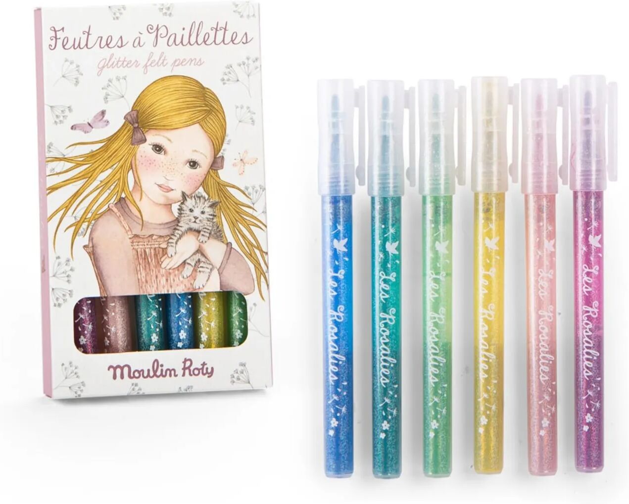 Moulin Roty Feutres à paillettes Les Rosalies Multicolore taille unique