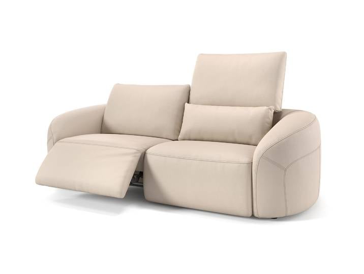 Design Ledersofa ST. MORITZ 3-Sitzer Ledercouch