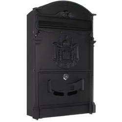 Rottner Briefkasten »Ashford« schwarz, 26x41x9 cm