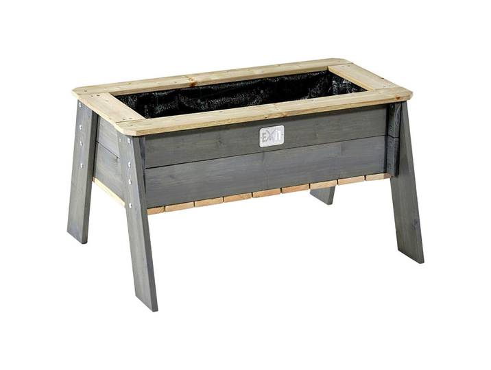 Exit Toys Hochbeet Exit L, Grau, Holz, Kiefer, 68x50x94 cm, FSC Mix, EN 71, Freizeit & Co, Gartenspielzeug