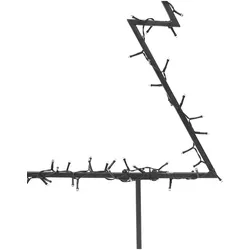 vidaXL, LED Weihnachtsdeko, Maximilian (mit Flitter (1 Stück))