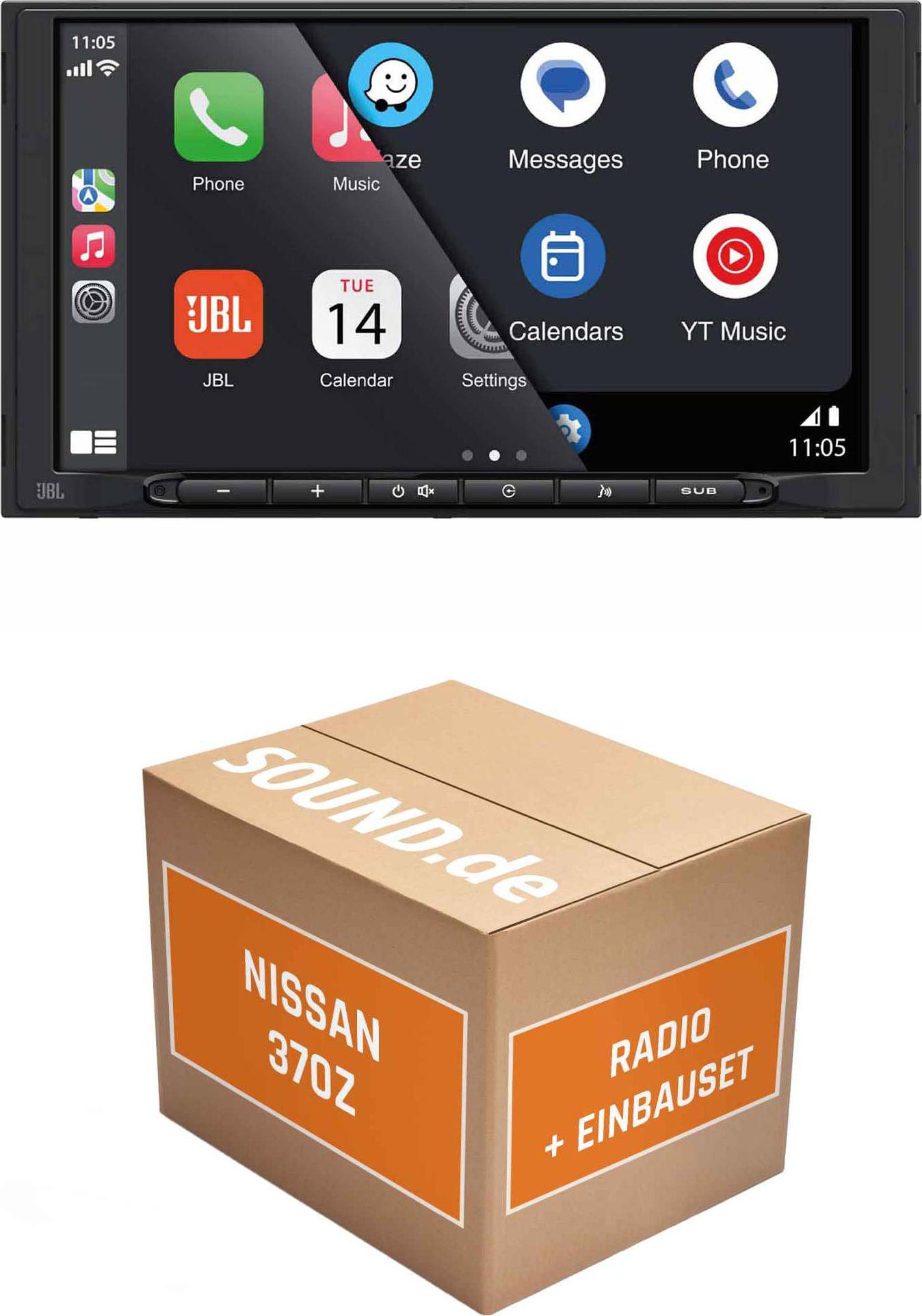 Autoradio Einbaupaket JBL Legend 700D passend für Nissan 370Z + Infinity Soundsystem | CarPlay Wireless Android Auto Wireless