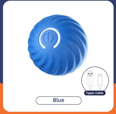 Inspire Picks Smart Interactive Dog Toy Ball With Automatic Rolling & RGB Lights a Blue No Rgb 180mah