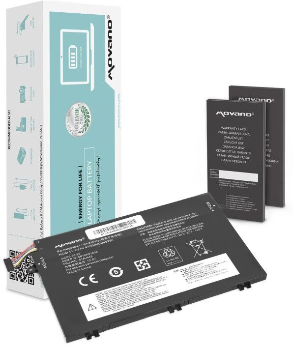 IBM Batterie Movano pour Lenovo ThinkPad E480, E580 / 11.1V 4100 mAh