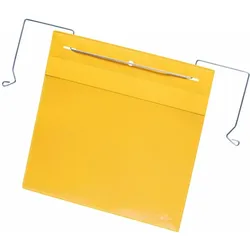 Durable, Lieferscheintasche, Kennzeichnungstaschen mit Drahtbügel (A5, Quer)