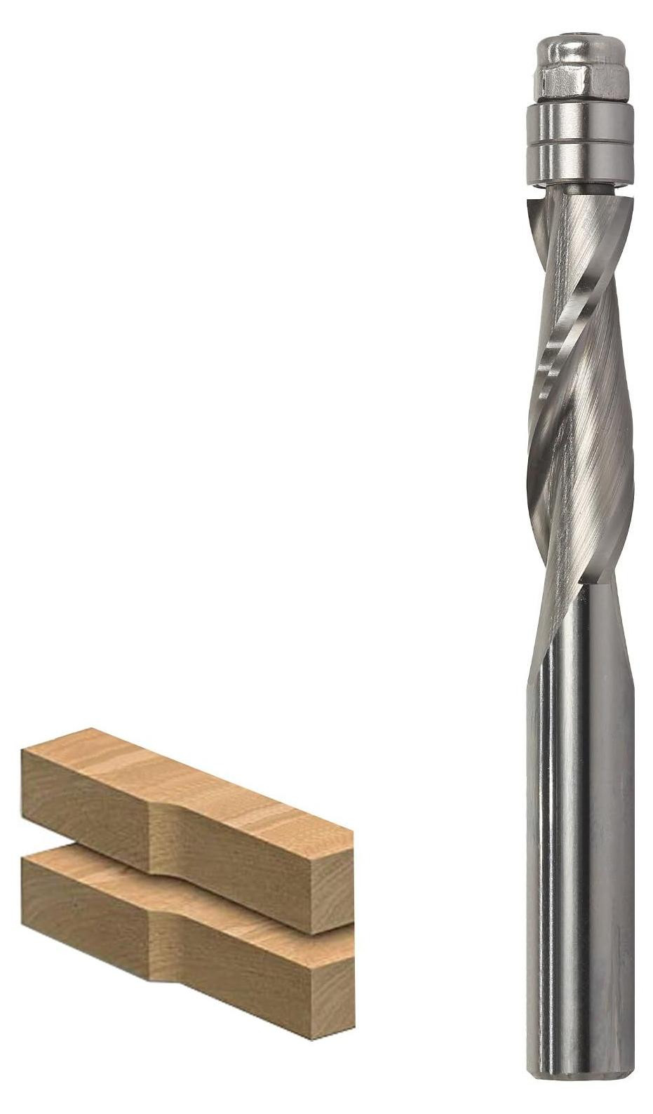 Selius Spiraal-kantenfrees met 8 mm schacht, Up Cut spiraalfrees voor de bovenfrees
