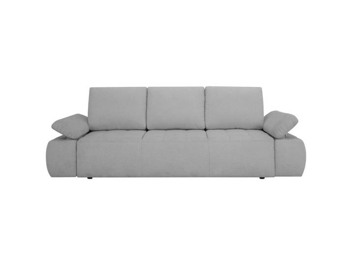 Mid.you Schlafsofa, Hellgrau, Kunststoff, 3-Sitzer, Füllung: Schaumstoffflocken, 255x89x109 cm, Made in Europe, Bettkasten erhältlich, Bettfunktion erhältlich, Wohnzimmer, Sofas & Couches, Schlafsofas, Schlafsofas mit Bettkasten
