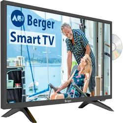 Berger Smart TV Fernseher mit DVD-Player 22 Zoll