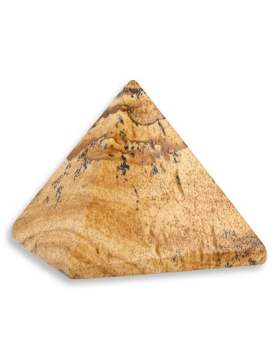 Jaspis landschap piramide edelsteen 25 mm