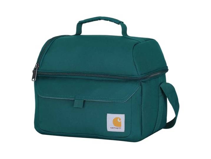 Carhartt 12 Can Zwei-Fach-Lunchbox Haltbare, vollisolierte Lunchtasche für Frauen & Männer, Duck Blind-Etui, große Lunchbox (Greenstone)