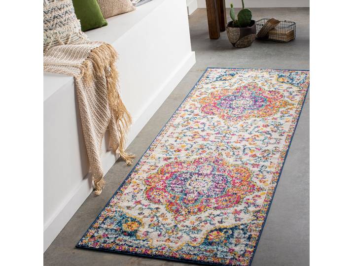 Teppich LIVABLISS RABAT , bunt (mehrfarbig), B:80cm H:10,7mm L:230cm, Polypropylen, Teppiche, Teppich