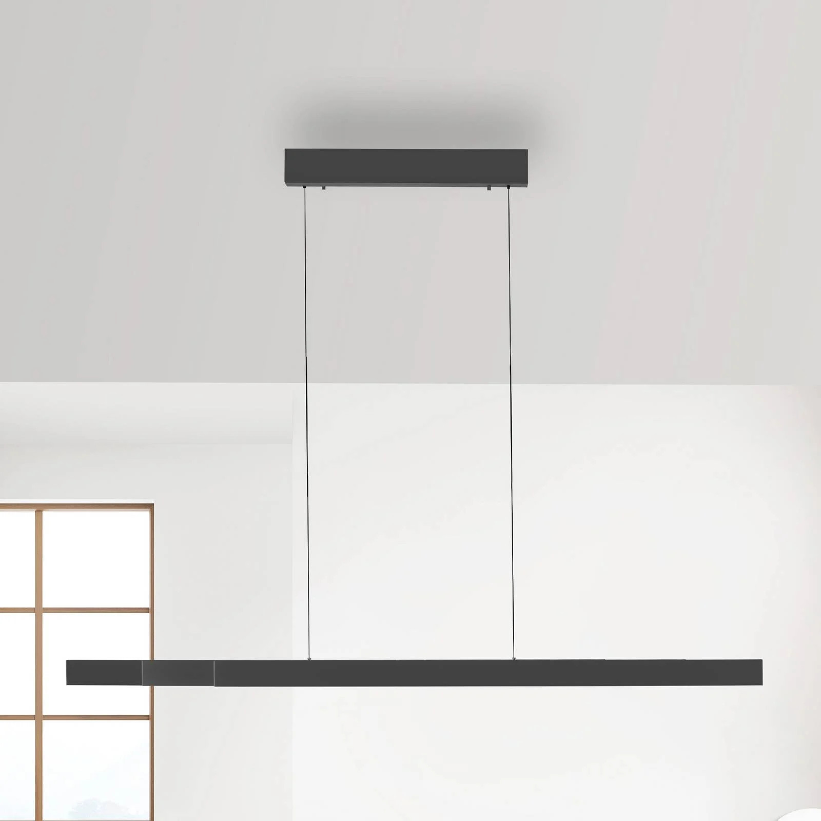 Paul Neuhaus Adriana Square Hanglamp - Grijs - Modern - Dimbaar - LED