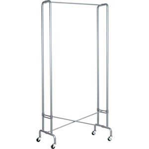 Unilux Garderobenständer Foldy, silber, aus Metall, 180 x 88cm