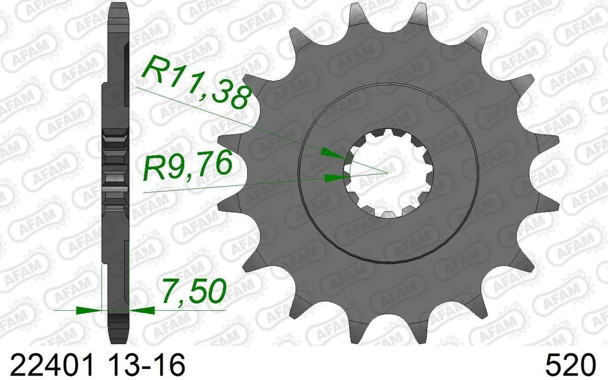 AFAM 22401-15 Chain Pinion