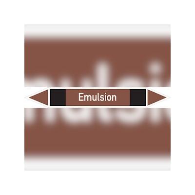 Rohrleitungskennzeichen Emulsion - 270x37 mm Folie selbstklebend