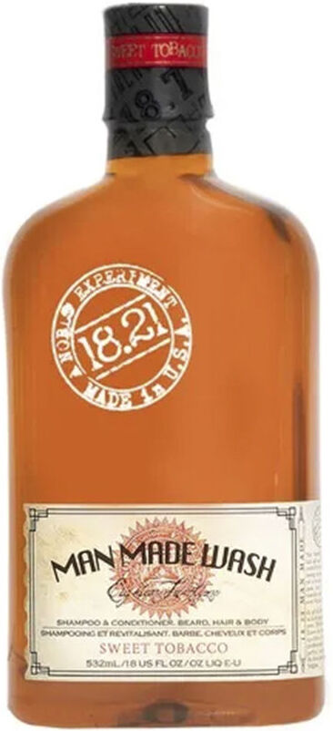18.21 Man Made Shampoing gel 3 en 1 Man Made WASH, tabac doux, 532 ml