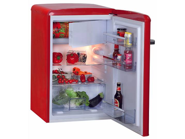 Novamatic KS Oldi 108 Red Mini Kühlschrank – Mini Kühlschrank freistehend – rot