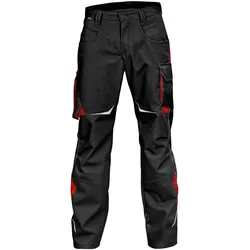 Kübler, Arbeitshose, Pulsschlag Hose Schwarz/Mittelrot 40 (40)