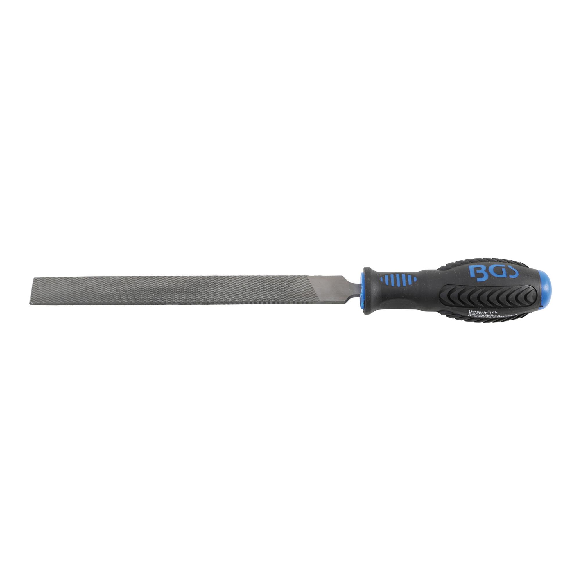BGS Werkstattfeile 6552, flachstumpf, Hieb 3, 200 mm ; BGS technic)