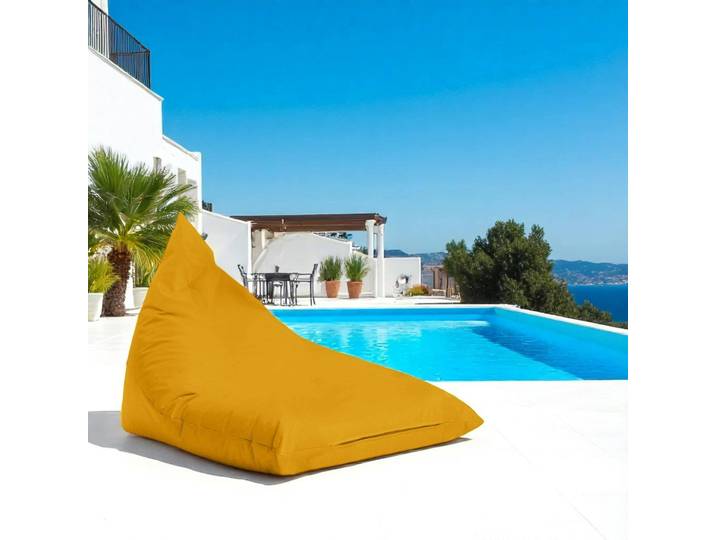 Pouf berlingot pour jardin et terrasse ARTA - Jaune