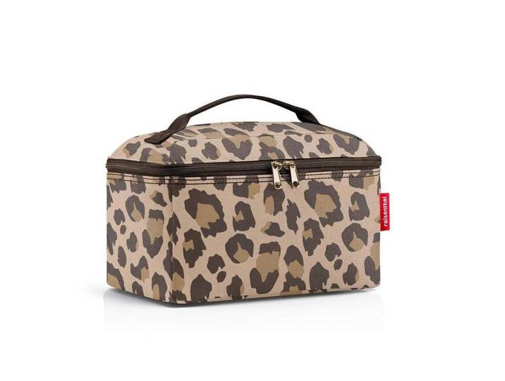 Reisenthel Kosmetiktasche Beautycase leo macchiato, Braun, Schwarz, Kunststoff, 27x18x17 cm, Freizeit & Co, Koffer & Taschen, Reisezubehör