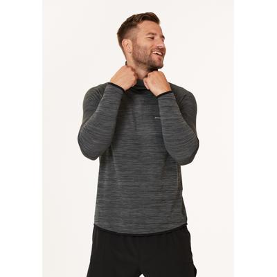 Funktionsshirt ENDURANCE "Trenda", Herren, Gr. S, schwarz, 100% Polyester, meliert, normal, hoch geschlossener Ausschnitt, Shirts Funktionsshirt, mit Quick Dry-Technologie