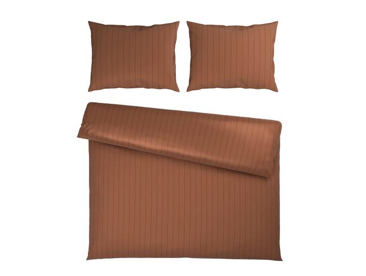 Bettwäsche Dobby Streif XXL Mokka ca. 200x220cm