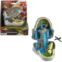 Jurassic World: Die Wiedergeburt, kleines Abenteuer-Spielset in Form eines Tyrannosaurus rex-Kopfes